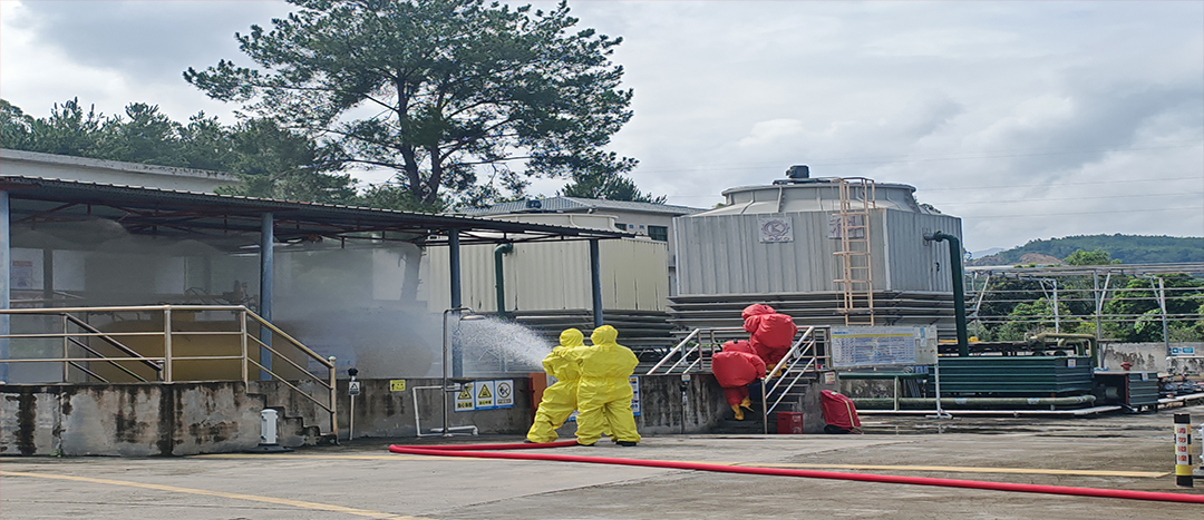 蕉嶺縣2025年危險化學品生產(chǎn)安全事故應急演練丨暨梅州市海龍化工有限公司液氨泄漏綜合應急演練